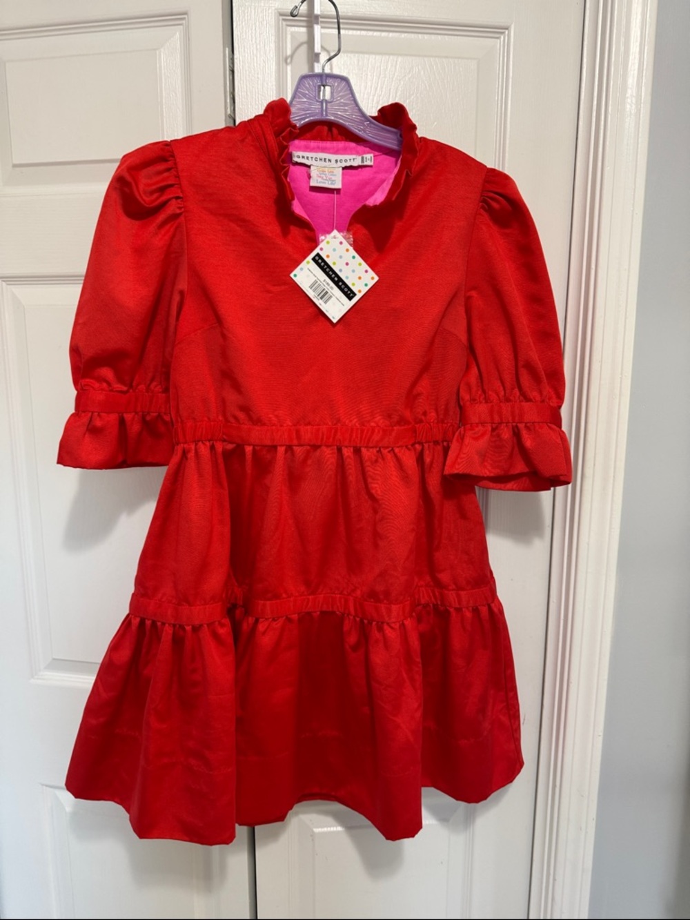Gretchen Scott Pink and Red Ruffle NWT